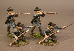 CSPR-05N Four Infantry Skirmishing, 4th South Carolina Infantry, Co B Palmetto Riflemen